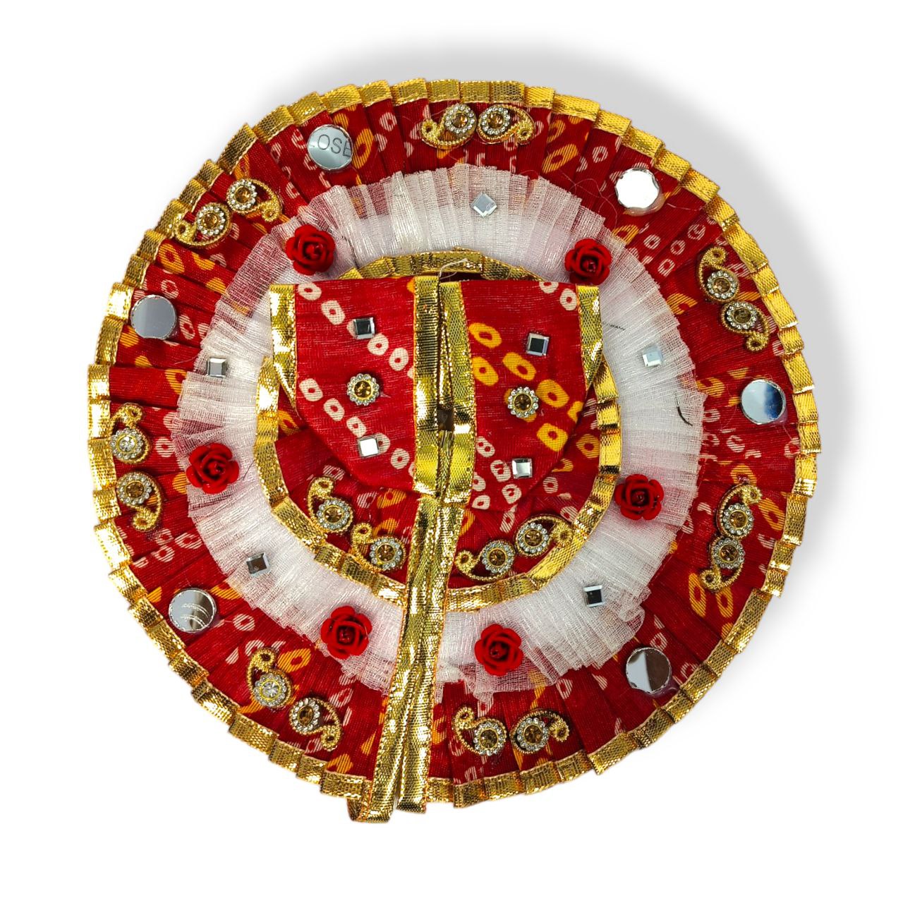 Multi Coloured Laddu Gopal Ji, Kanha Ji Thakur Ji Dress Poshak Pagdi size 4  US | eBay